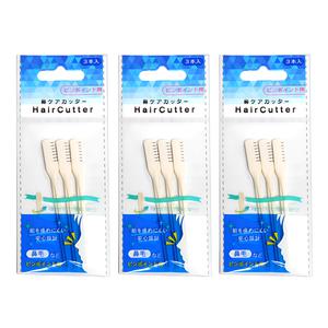니켄 코털제거기 수동 회전식 클리너 3px3개(9p) 코털정리기 커터 면도기 스테인리스 칼날 일본정품