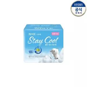 화이트 스테이쿨 중형 18매 x 3팩