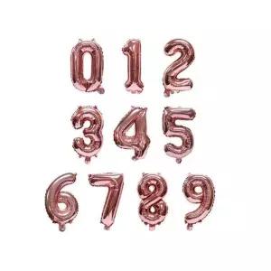 로즈골드 숫자2 호일풍선 불빛 바다 해변 사무 오피스 (W7E4AE4)