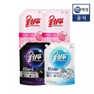 [울샴푸] 오리지날 1500ml 2개 블랙 1800ml 1개 화이트 1800ml 1개