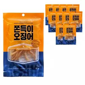 (편의점간식)쫀득이 오징어 38g*10팩