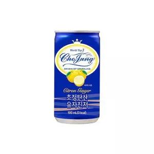 초정탄산수 유자진저 190ml 60개