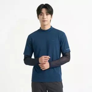 [파라고나] 남성 쿨토시 냉감 반폴라 티셔츠 일체형 A26T212