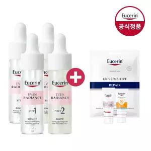 유세린 이븐래디언스 듀오 앰플 30ml 2개 +(증)마스크팩+일루미네이팅세럼 7ml+선프로텍트 5ml