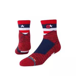 Stance 스타 프린트 스트라이프 양말 A459A21AMQRED TP452283816