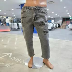 [지프] 와펜프린트 베기 데님팬츠 바지 JQ1DPU701