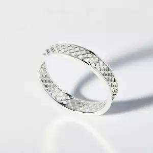 엘렌쥬얼리 실버 Silver 925 메쉬 디자인 미스 링 은 반지