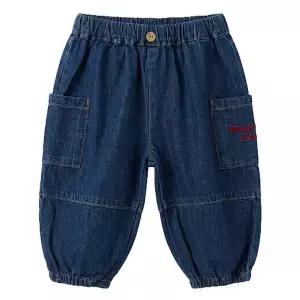 [압소바](마산점)(26년 S/S 백일,돌선물) 벨로 9부 데님 팬츠(청블루)//A1324101
