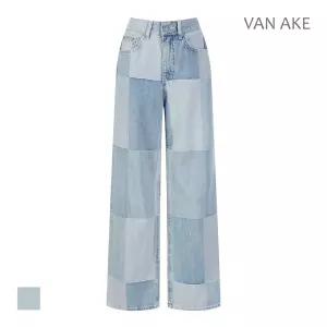 [반에이크] 체크 세미와이드팬츠_VB45DLQ301T