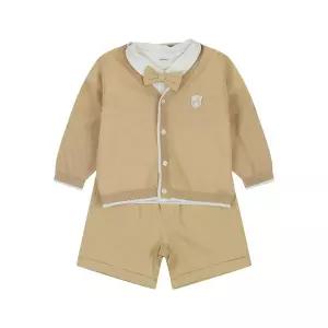 [롯데백화점]아가방 노아포멀반팔5부3세트(BEIGE)01T32301