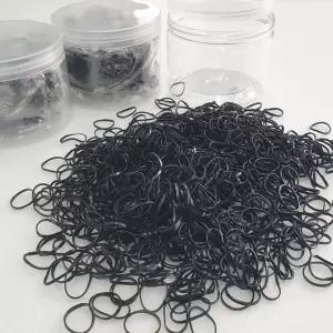 대용량 머리고무줄 미니 고무밴드 검정 머리끈 미니머리끈 고무끈