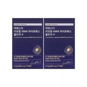 에스더포뮬러 여에스더 리포좀 NMN 파이토에스 울트라 X 380mg x 30매 x 2박스