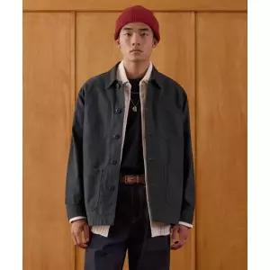 MUSINSA STANDARD 백 사틴 초어 재킷 [다크 그레이] 176172