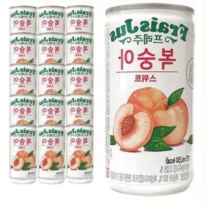 손님접대용 미니 음료수 프레주 복숭아 캔 175ml 60개 대용량 사무실 간식