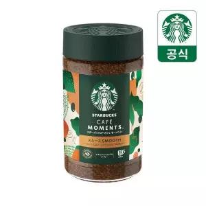 스타벅스 카페 모먼트 스무스 블랙 원두 커피 65g 1병 MNS