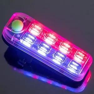 Coms 자전거 안전 점멸기 USB 충전 Red Blue Light (11167497)