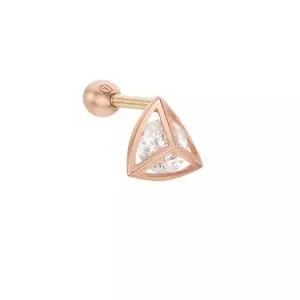 [롯데백화점]로이드 [GB] 볼륨 곡선 피라미드 14K GOLD 피어싱 LPFJ1012G