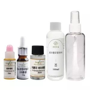 뷰티톤업 호호바 오일미스트 만들기세트 (호호바오일 로즈워터 히알루론산 코엔자임Q10지용성 스프레이용기