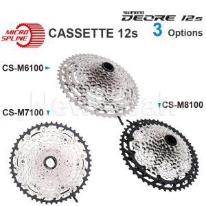 SHIMANO DEORE XT SLX 카세트 스프로킷 CS-M6100 12단 마이크로 스플라인 - MTB 자전거 오리지널 부품용 하