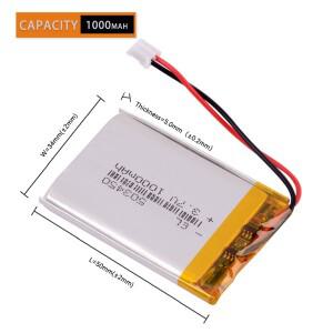 JST PH2.0 2핀 3.7V 1000mAh 503450 리튬 폴리머 LiPo 배터리