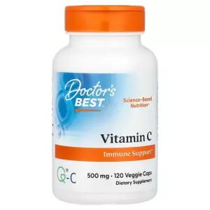 (아이허브) 닥터스베스트 QC 함유 비타민C 500mg 베지 캡슐 120정