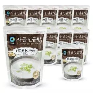 청정원 진하고 고소한 사골 진 곰탕 500g 10개