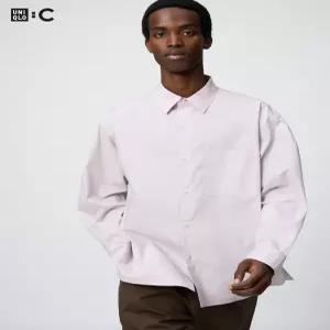 [매장정품] UNIQLO 브로드클로스오버사이즈셔츠 E482453-000-01 2232744