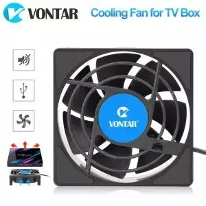 안드로이드 TV 박스 셋톱 용 VONTAR C1 냉각 팬 무선 자동 조용한 쿨러 DC 5V USB 전원 라디에이터 미니