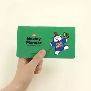 핑크풋 꼬망 위클리 플래너 (4개입) 효율성 기록