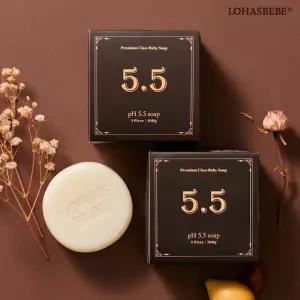 로하스베베 5.5 프리미엄 유기농 아기비누 100g 2개 세트