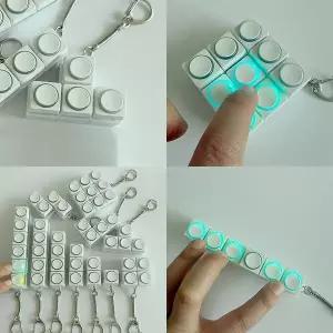 LED 블럭 피젯 키보드 키캡 키링 또각이 딸깍이 토이