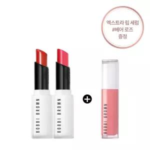 [롯데백화점]바비브라운 엑스트라 립 틴티드 밤 듀오 (+ 립세럼 #베어로즈 증정)