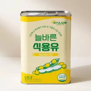 별곡 늘바른 식용유 대두유 대용량 콩기름 18L 1개