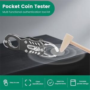 xCLOS 실버 골드  키트  핑거 코인 테스터  수집가용 보석류 금은 변환 공명 도구