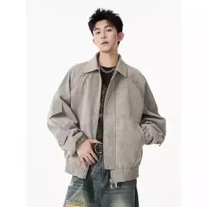 남성 가을 점퍼 나염라이더 숄카라 항공 무스탕 DUCHI3