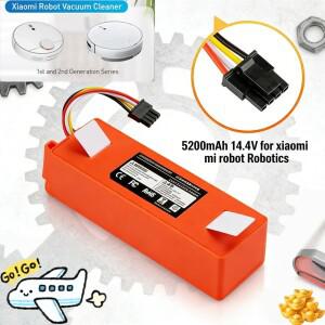Xiaomi Roborock S50 T4 진공 청소기 로봇 액세서리 리튬 이온 오래 지속되는 전원용 교체 배터리 14.4V 52