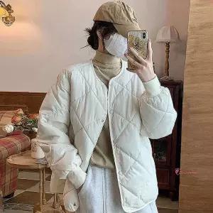 데일리 디자인 아우터 베이직 누빔 점퍼 손목시보리zab879