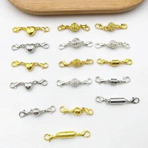 구리 소재 품질 구형 원통형 자석 걸쇠  팔찌 링크  목걸이 귀걸이  마스크 연결  세트 당 2 개  10 개