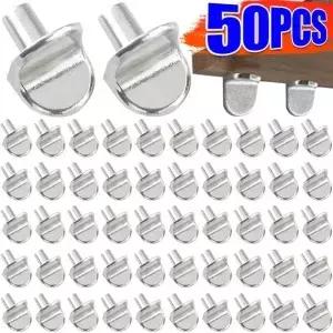50PCS 선반 지지대 L 자형 옷장 고정 브래킷 책장 나무 유리 레이어 보드 가구 홀더
