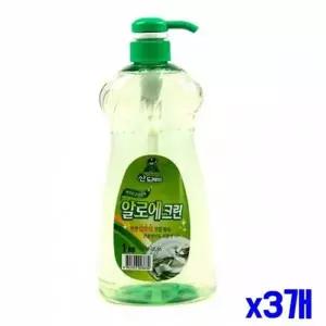 [셀러에이드]알로에 주방세제 1kg x3개 주방비누 설거지 본상품 선물 리필 알뜰