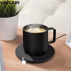 커피 컵 히터 머그 워머 USB 가열 패드 전기 우유 차 물 온도 조절 받침 가정 사무실 책상용 DC 5V