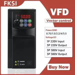 속도 제어용 가변 주파수 드라이브 VFD 변환기 380V 인버터 1.5 2.2 3.7 5.5 7.5KW