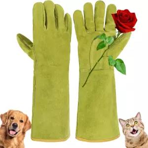 핸들랜드 동물용 핸들링 장갑 물림 방지 고양이 장미 가지치기 정원 가꾸기 매사냥 애완동물 그루밍(진저