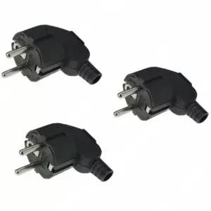 3개 4.8 EU Schuko 교체 가능 및 재배선 250V 16A IP44 POWER LOGIC 연장 케이블용 소켓 커넥터