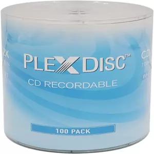 PlexDisc CDR 700MB 52X 화이트 잉크젯 허브 인쇄 가능 레코딩 미디어 음악 데이터 사진 쓰기 CD 빈 용기