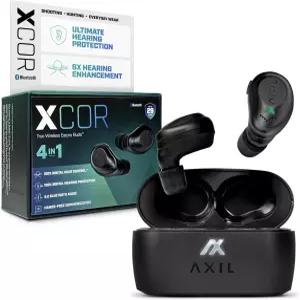 AXIL XCOR PRO 무선 이어버드 블루투스 HearPRO Buds with Touch Control 강화 청력 보호 먼지 및 방수 에