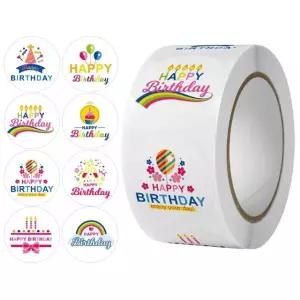 고품질 다양한 디자인 생일선물 생일파티 축하 스티커 500장 (WE675D9)