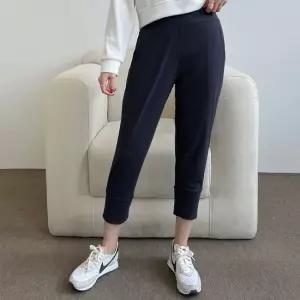 셀럽하우스 데일리 스타일 무지 8부 허리밴딩 배기 조거팬츠