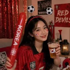 축구공머리띠 월드컵 아시안게임 축구 피파 붉은악마