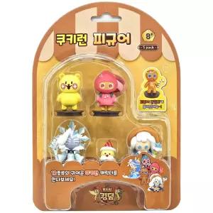 쿠키런 피규어 5종세트 B 모형 수집 조립식 게임 프라모델 인형 받침대 굿즈 미니어처